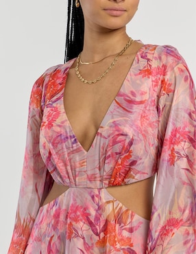 Vestido maxi de fiesta Rue escote V