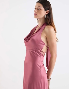 Vestido maxi de fiesta Rue de la Paix espalda cruzada