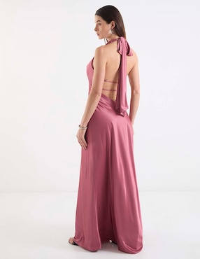 Vestido maxi de fiesta Rue de la Paix espalda cruzada