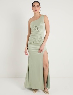 Vestido maxi de fiesta Rue de la Paix escote asimétrico