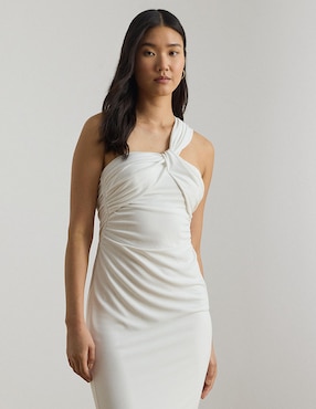 Vestido midi de fiesta Lauren Ralph Lauren escote medio