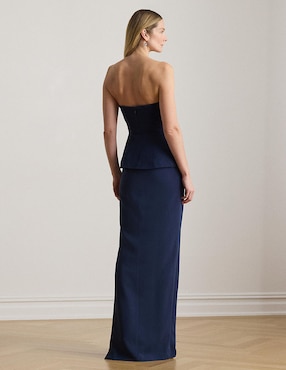 Vestido maxi de fiesta Lauren Ralph Lauren escote medio