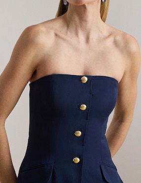 Vestido maxi de fiesta Lauren Ralph Lauren escote medio