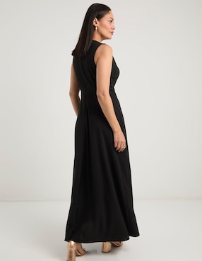Vestido largo de fiesta Karen Olivier escote cuadrado