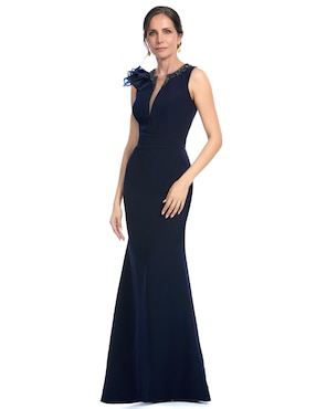Vestido maxi de fiesta Damaia Atelier escote V