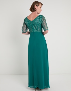 Vestido largo fiesta Damaia Atelier escote V