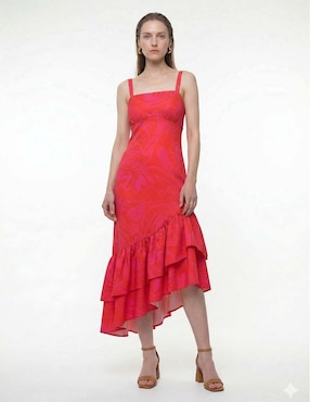 Vestido largo de fiesta Zomos By Sofia Simon escote cuadrado
