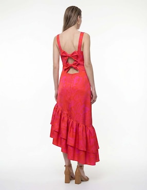 Vestido largo de fiesta Zomos By Sofia Simon escote cuadrado