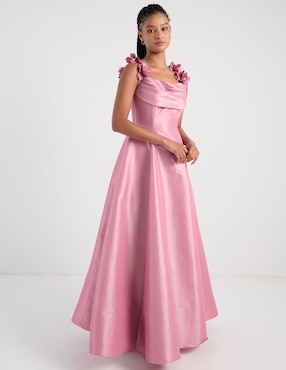 Vestido maxi para fiesta Eva Brazzi escote cuadrado