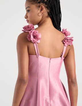 Vestido maxi para fiesta Eva Brazzi escote cuadrado