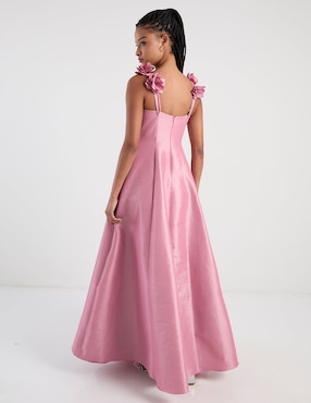 Vestido maxi para fiesta Eva Brazzi escote cuadrado
