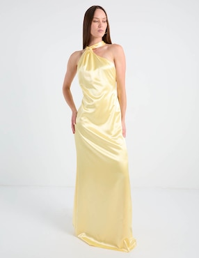 Vestido maxi de fiesta Rue De La Paix espalda cruzada