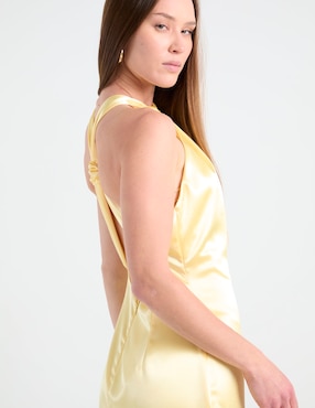 Vestido maxi de fiesta Rue De La Paix espalda cruzada
