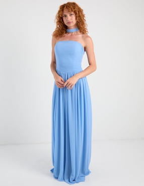Vestido maxi de fiesta Rue de la Paix escote medio