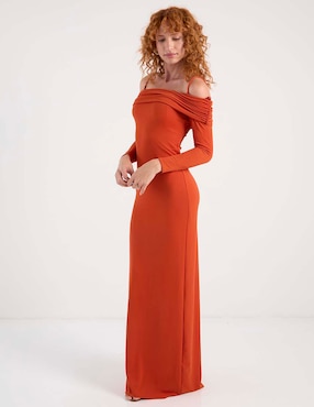 Vestido maxi de fiesta Rue de la Paix escote bardot