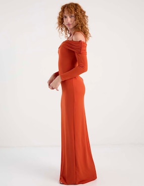 Vestido maxi de fiesta Rue de la Paix escote bardot