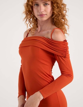 Vestido maxi de fiesta Rue de la Paix escote bardot
