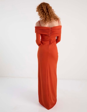 Vestido maxi de fiesta Rue de la Paix escote bardot