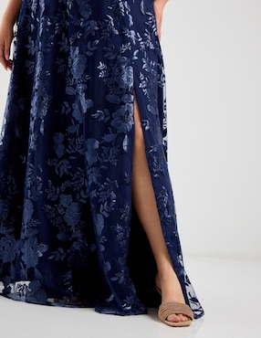 Vestido maxi de fiesta The Pattern espalda abierta