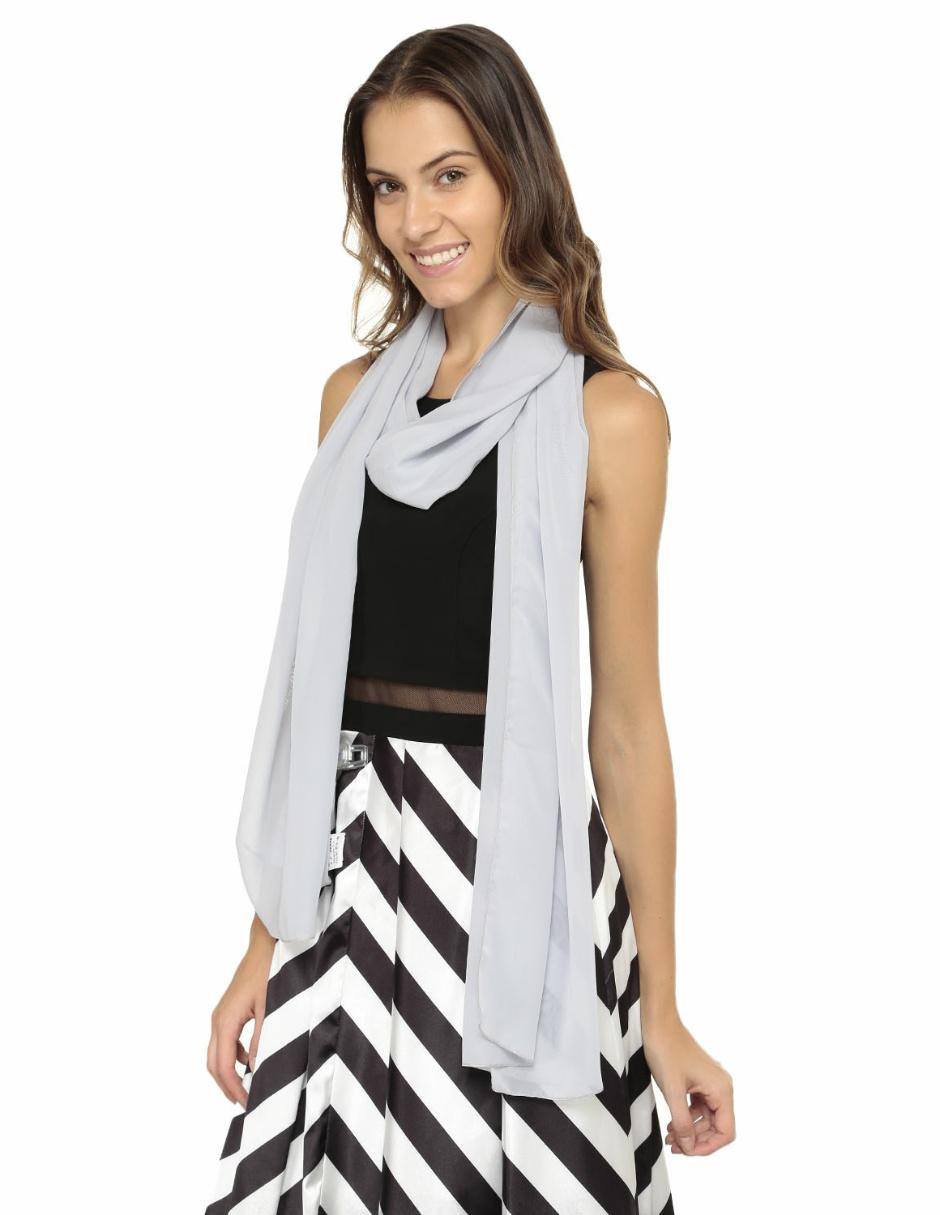 PASHMINA R DE LA P CH6, UNITALLA, GRIS