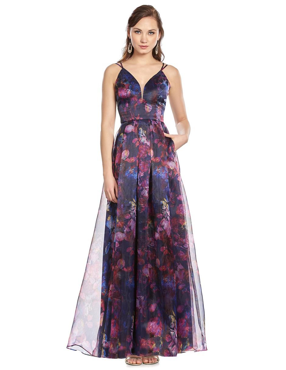 Vestido de fiesta Eva Brazzi con diseño floral en Liverpool