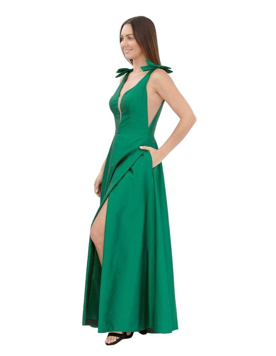 Gallina disfraz frecuentemente Vestido de noche Rue de la Paix verde esmeralda | Liverpool.com.mx