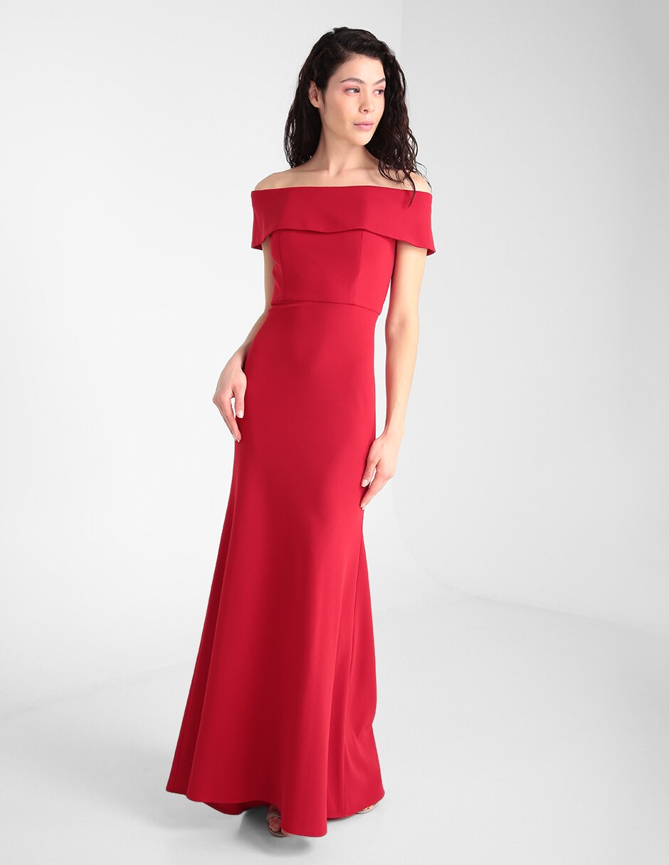 Vestido maxi de fiesta Rue de la Paix corte strapless en Liverpool