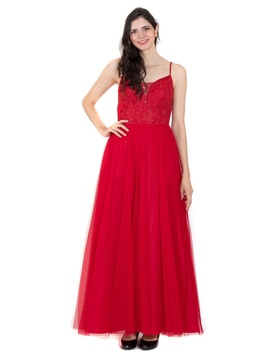Vestido maxi de noche Rue de la Paix encaje en Liverpool
