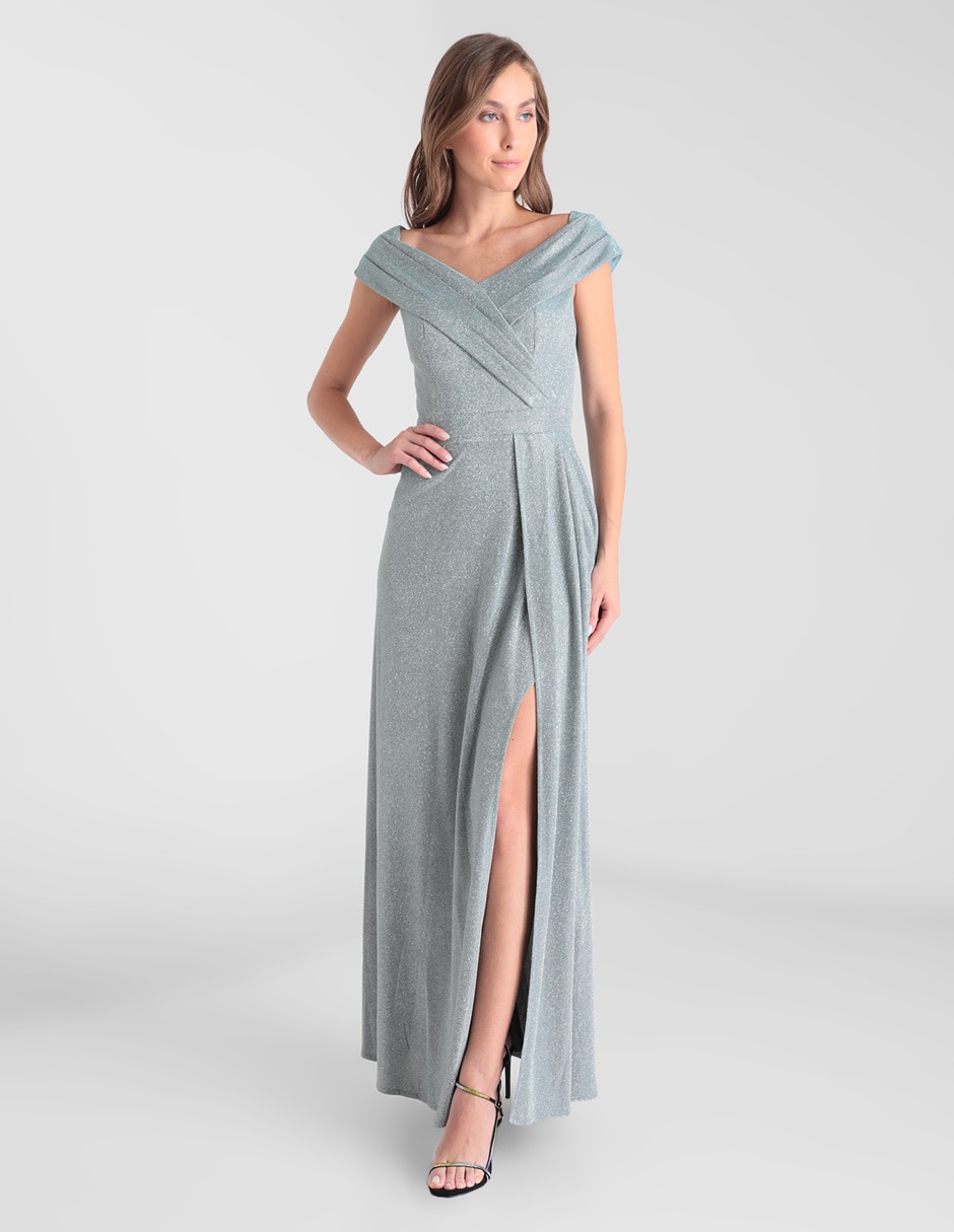 Vestido maxi de fiesta Rue corte semicircular en Liverpool