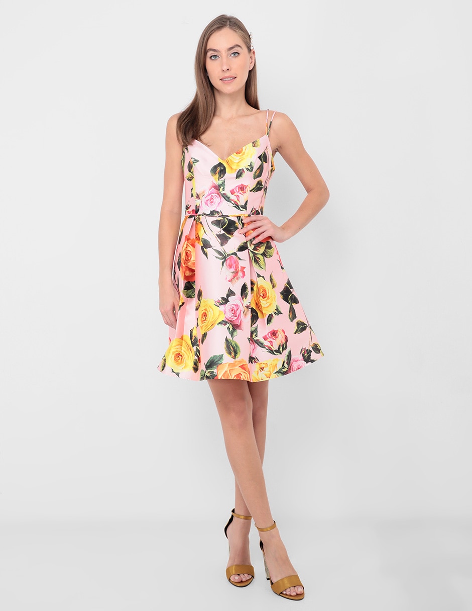 Vestido mini de fiesta espalda abierta para mujer Vestido mini de fiesta espalda abierta para mujer