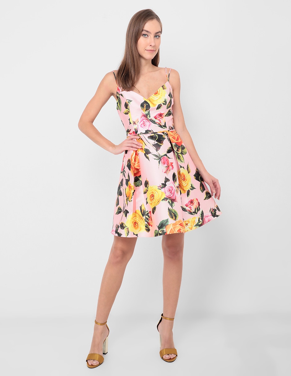 Vestido mini de fiesta espalda abierta para mujer 3