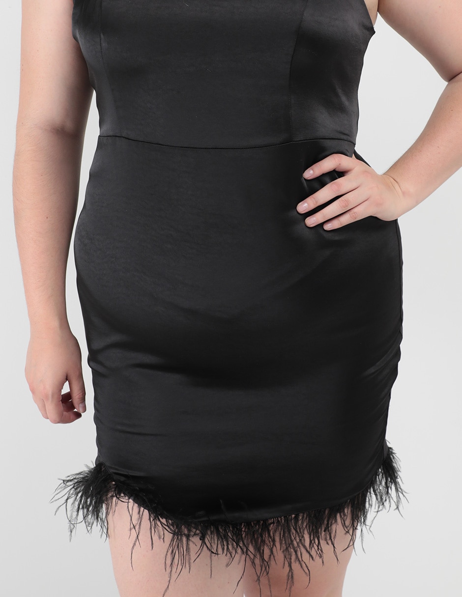 Vestido mini de fiesta escote cuadrado 4