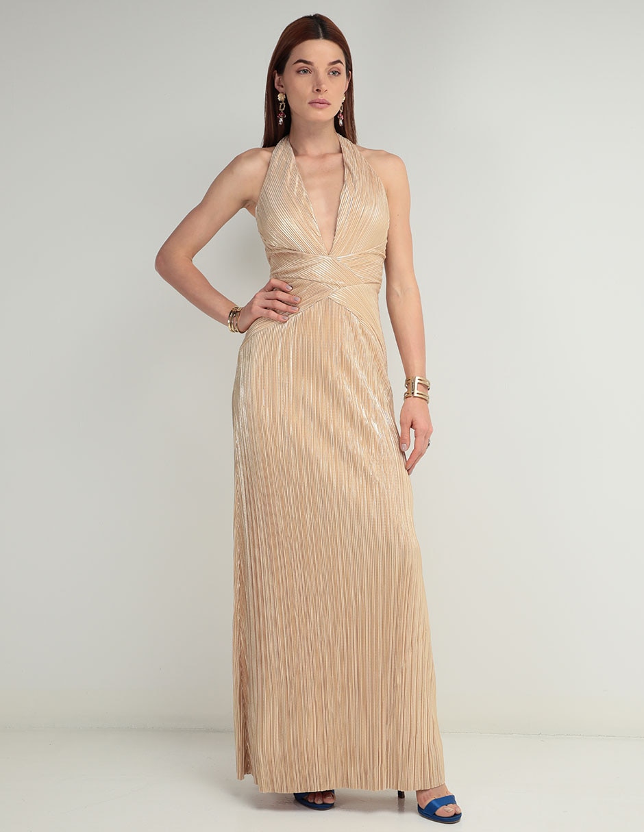 De Fiesta Ivonne Vestidos Liverpool Ivonne Vestido Dorado Ivonne