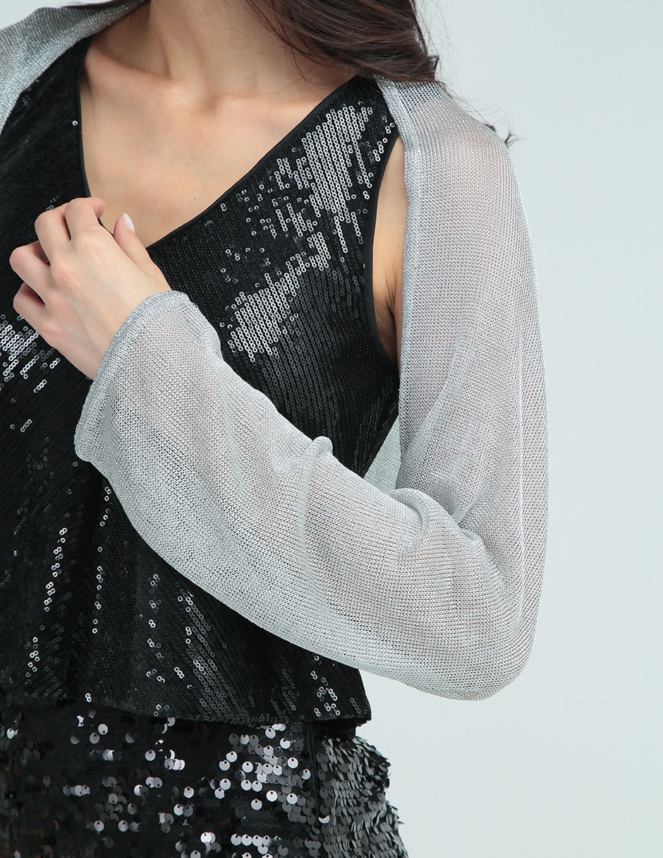 PASHMINA R DE LA P, UNITALLA, PLATEADO