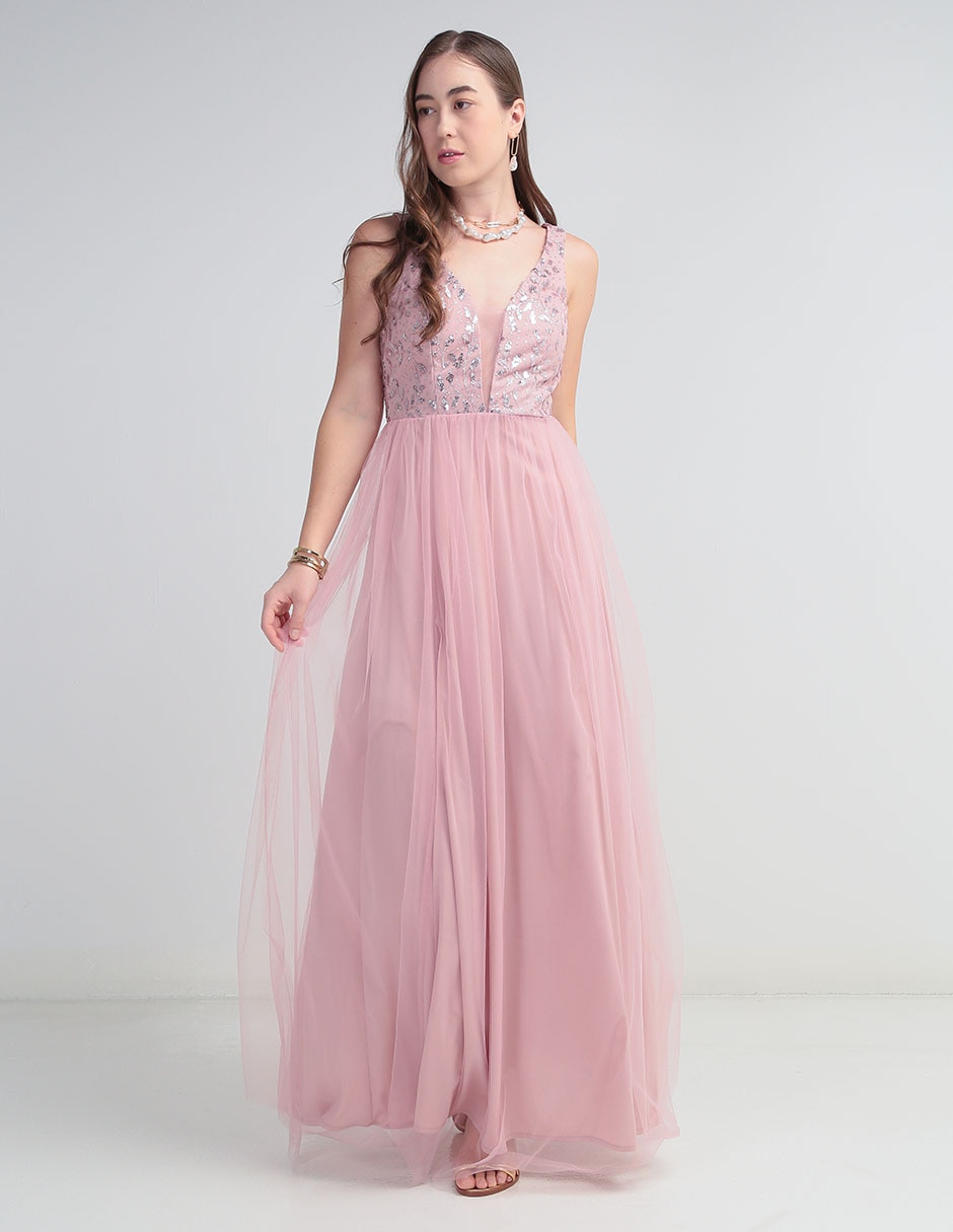 Vestido Maxi Vestidos Casual Liverpool Punt Roma Vestidos