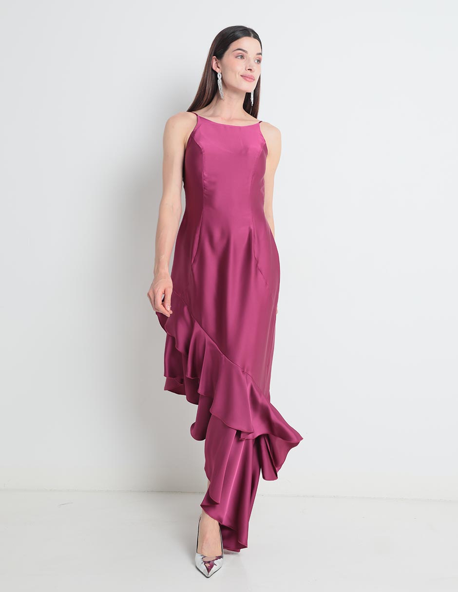 Vestido largo de fiesta espalda abierta para mujer 1
