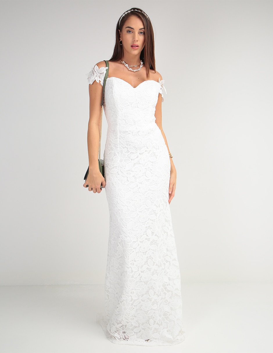 Cóctel Vestidos Blancos Liverpool Vestido Casual Rue De La Paix