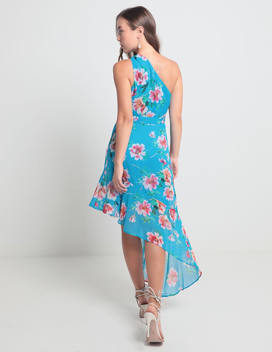 Vestido midi de fiesta escote medio 2