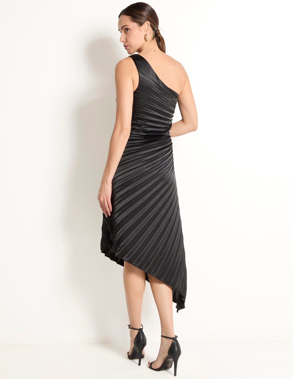 Vestido crop de fiesta escote medio 2