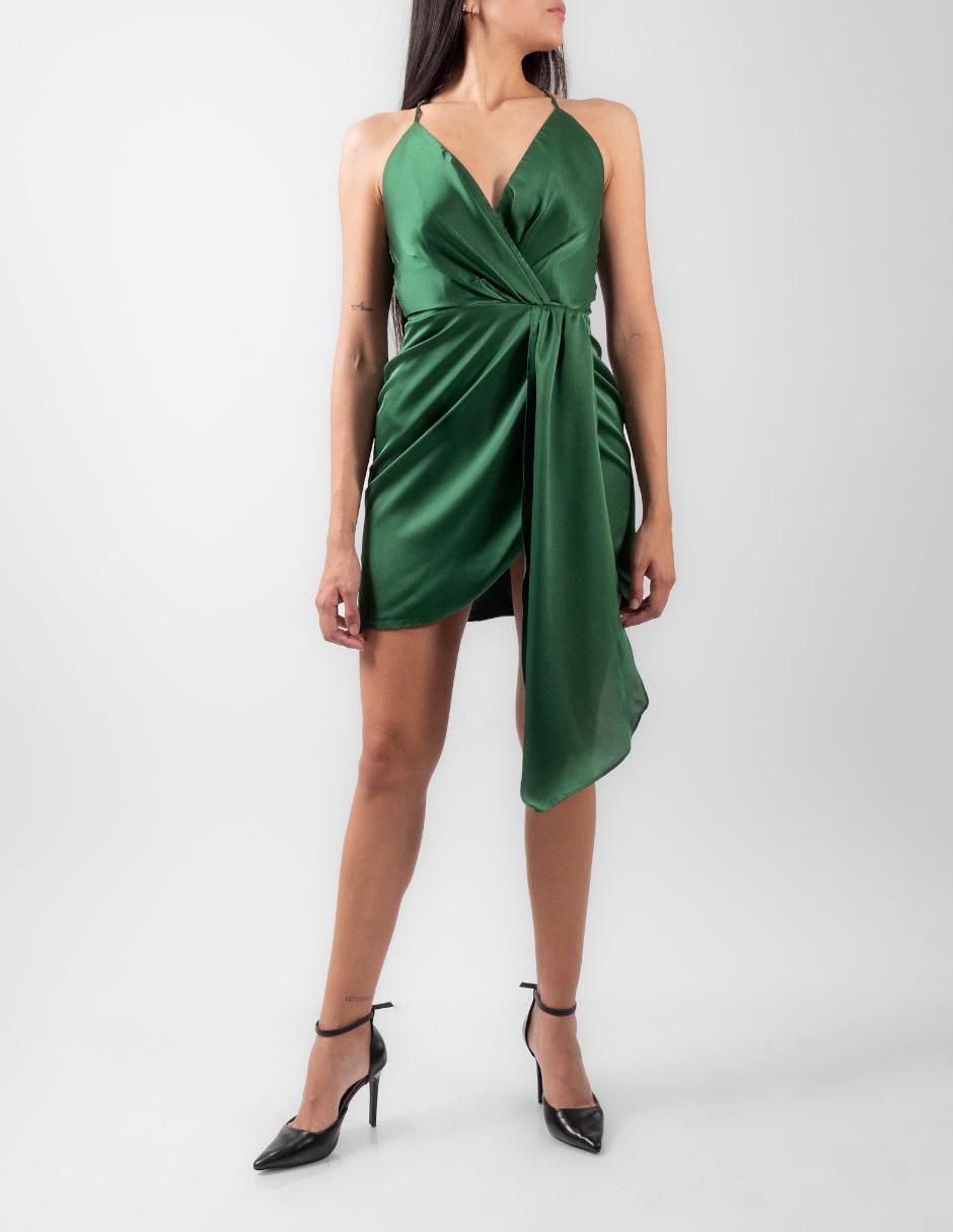 Vestido mini de fiesta escote V Vestido mini de fiesta escote V