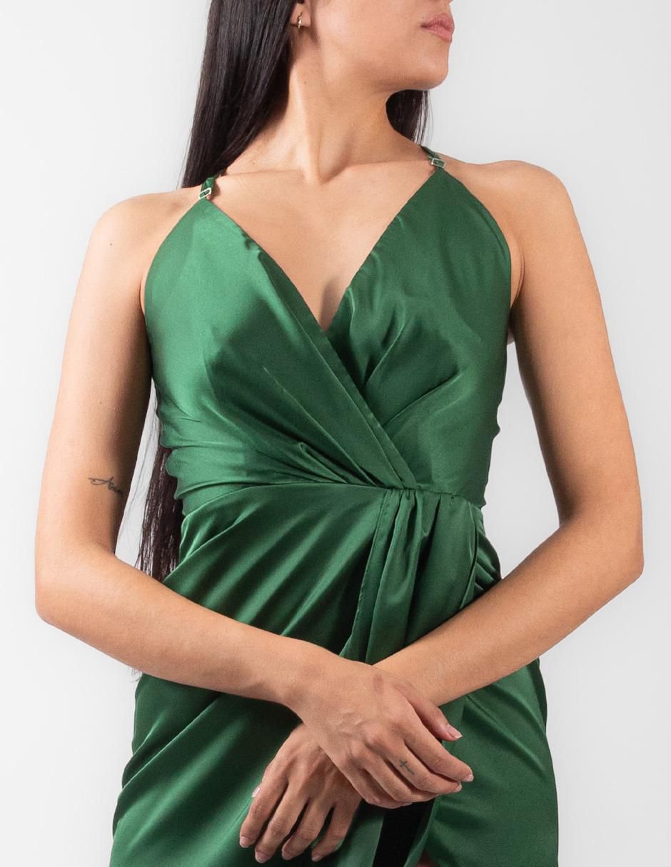 Vestido mini de fiesta escote V 4