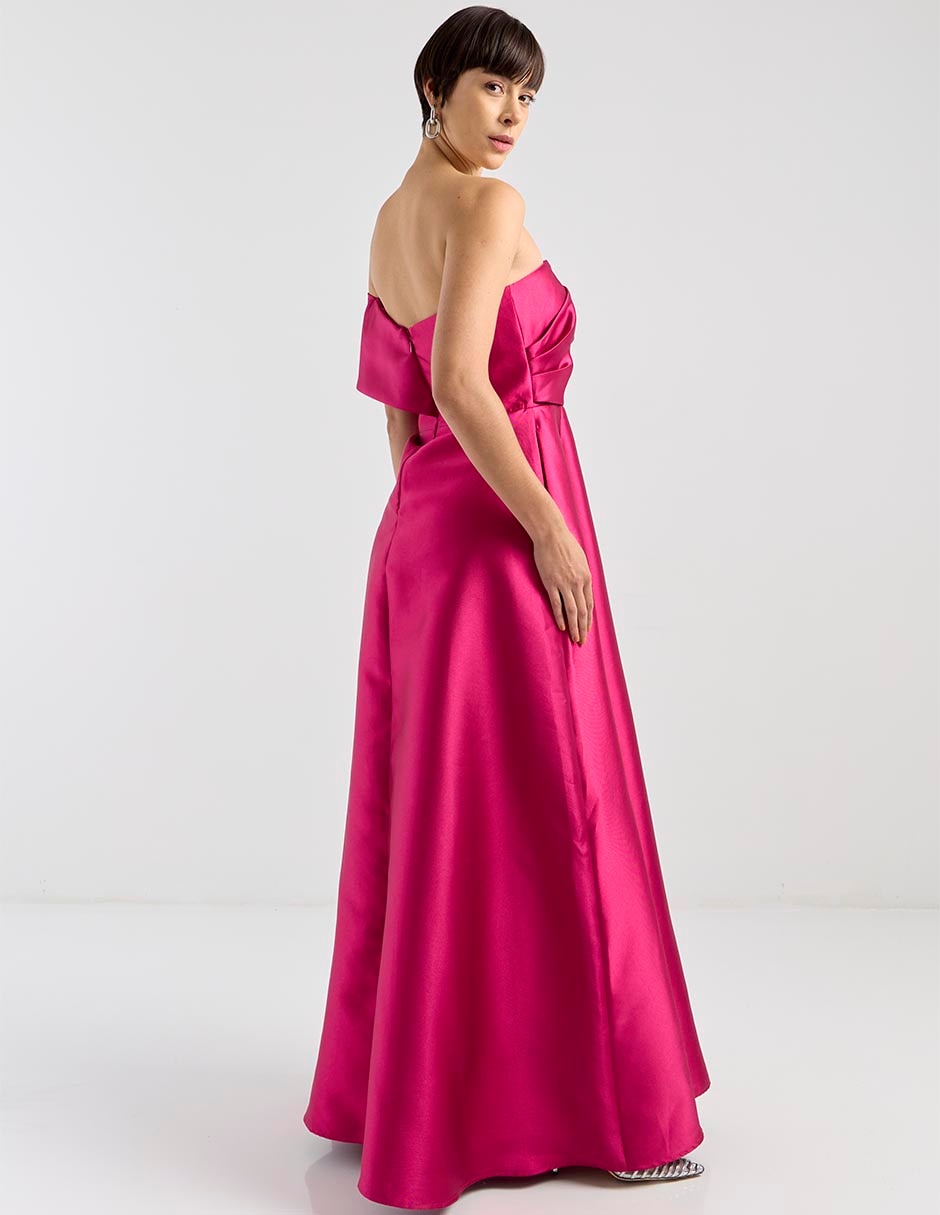 Vestido maxi de fiesta escote espalda abierta 2