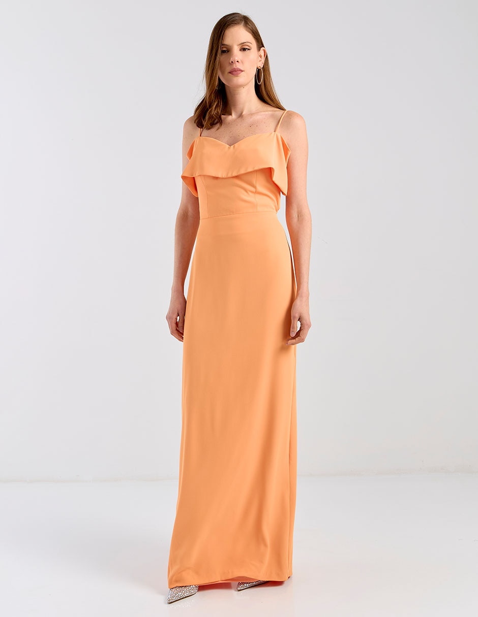 Vestido maxi de fiesta espalda abierta Vestido maxi de fiesta espalda abierta
