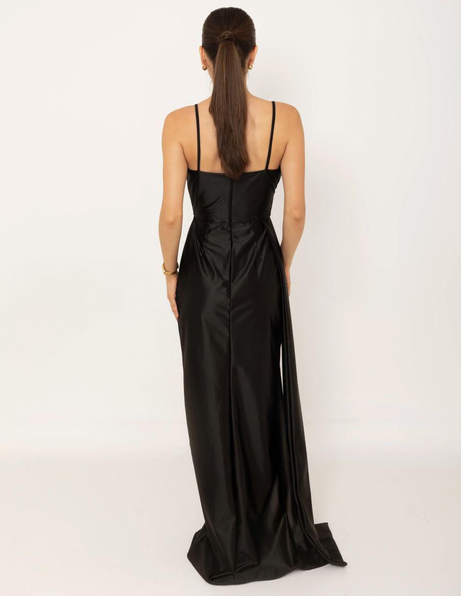 Vestido maxi de fiesta escote V 3