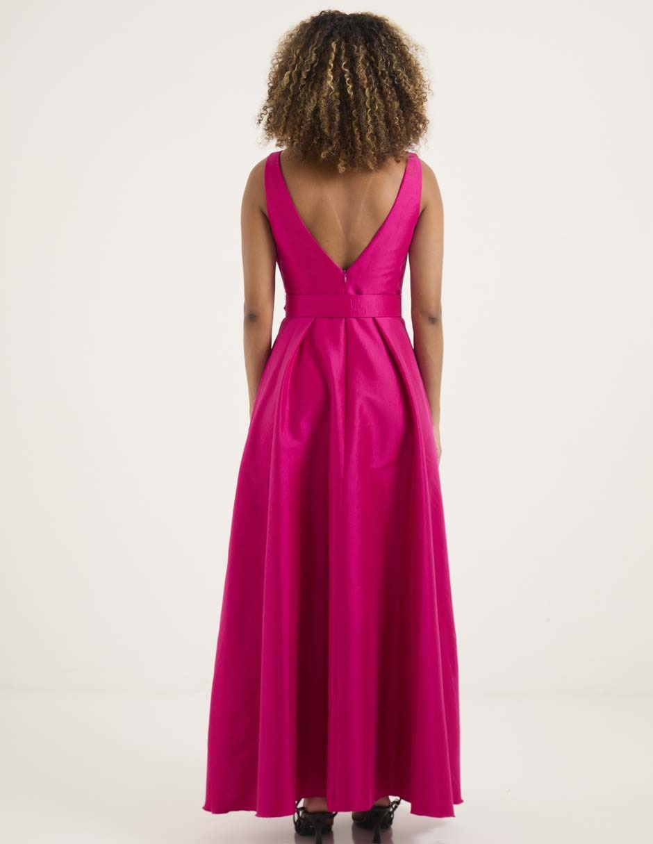 Vestido largo de fiesta escote V 2