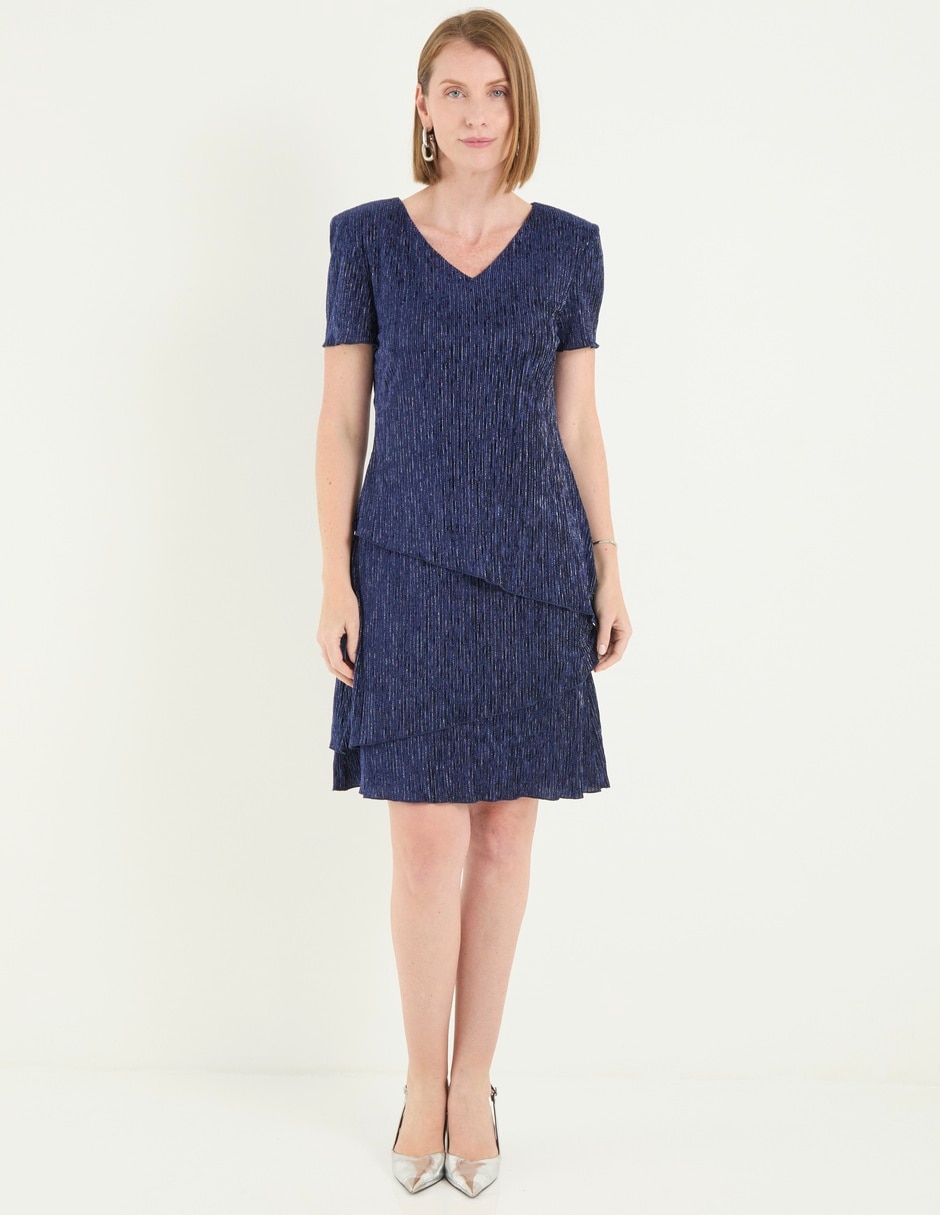 Vestido corto de fiesta escote V 2