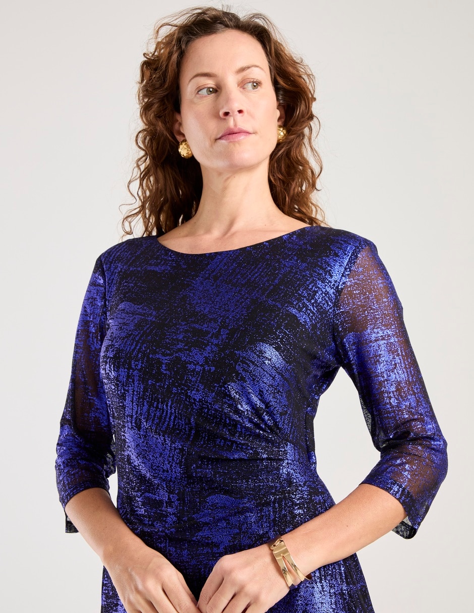Vestido a la rodilla formal para mujer 4