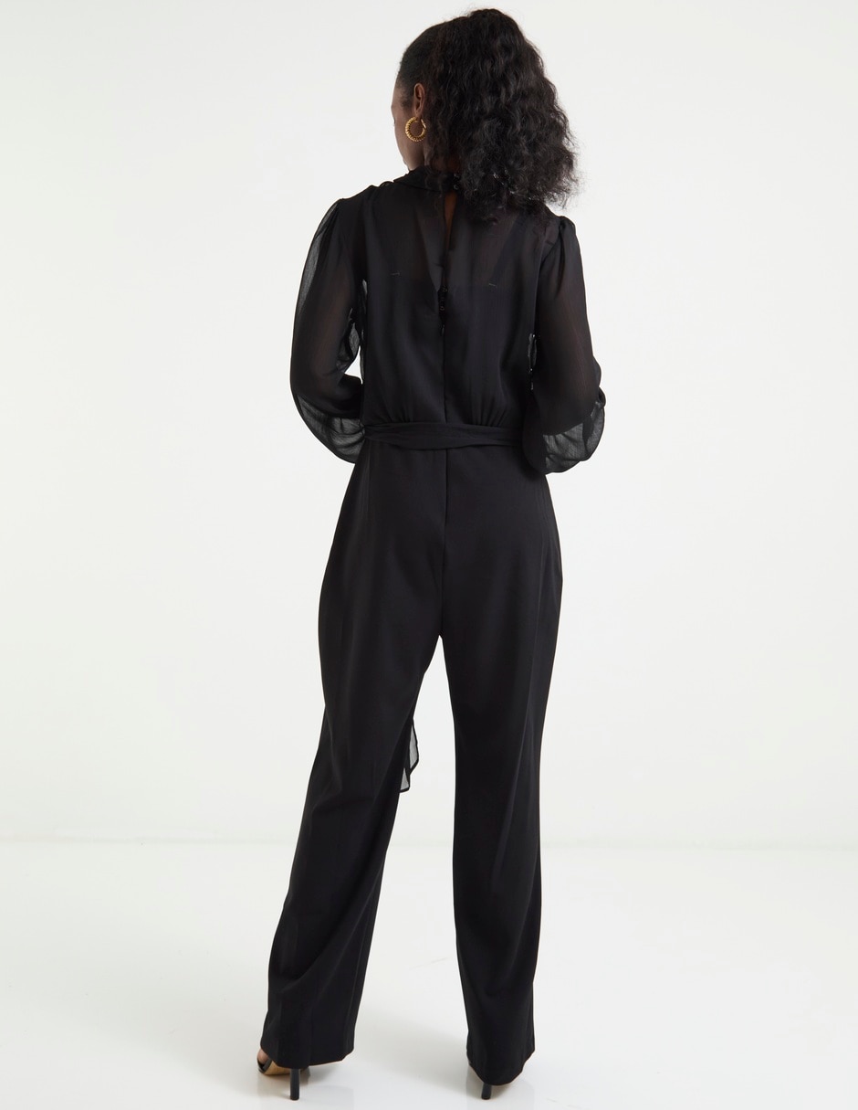 Jumpsuit de fiesta estampado liso para mujer 2