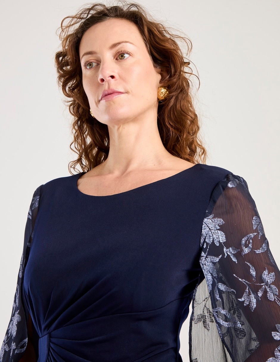 Vestido a la rodilla formal para mujer 4