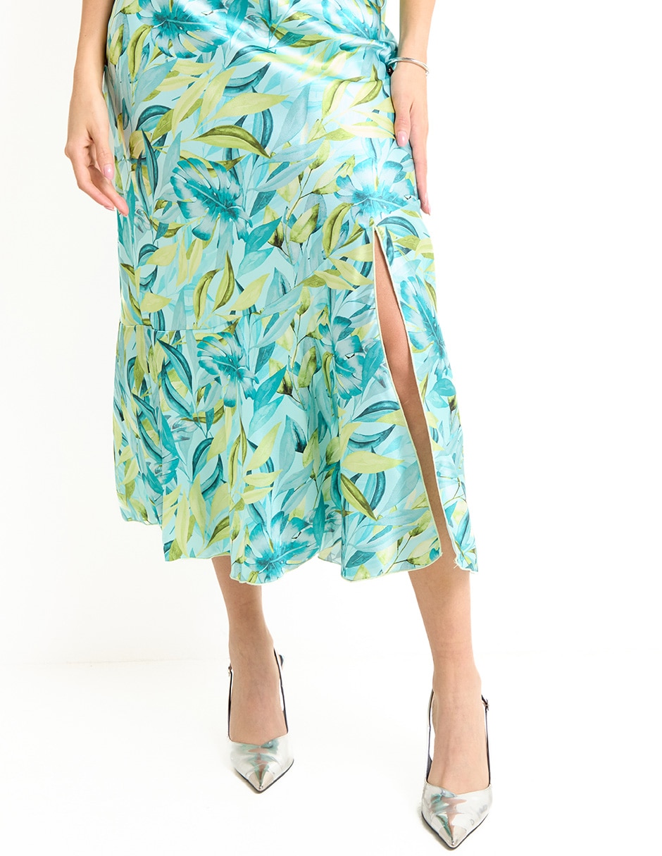 Vestido midi de fiesta escote corazón 5